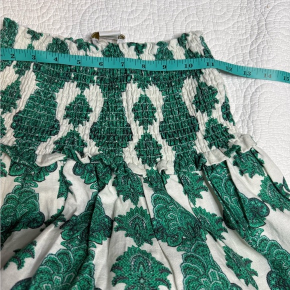 House of Harlow 1960 Green and White A-Line Midi Skirt Resort Wear - Picture 11 of 12